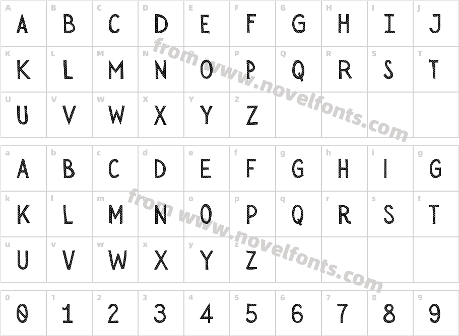 Sensa Wild Trial Line FillCharacter Map