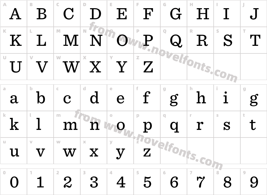 Sentinel SSm Pro MediumCharacter Map