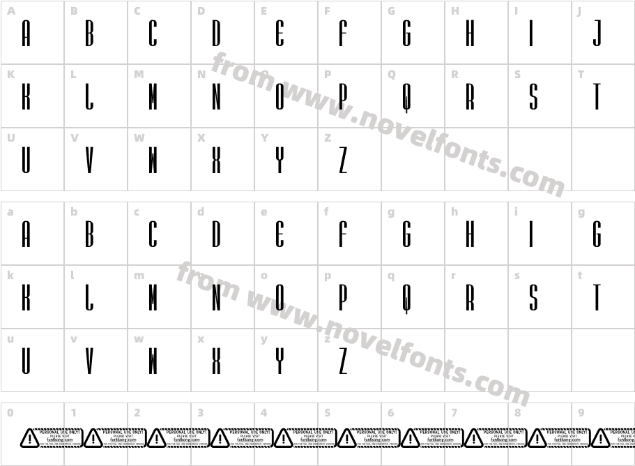 Sereena PERSONAL USE ONLY!Character Map