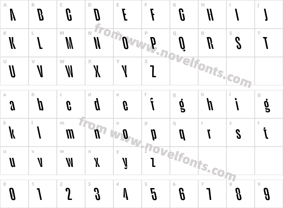 Seriguela Display W05 SB Rev ItCharacter Map