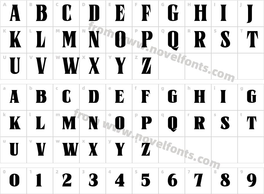 Sernes BlackCharacter Map