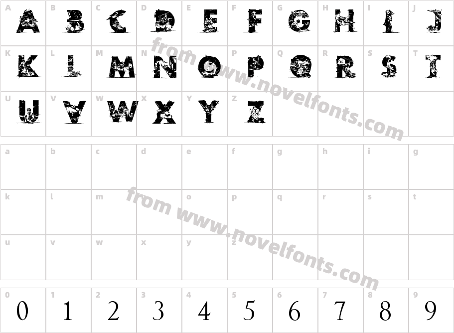 Shanty TownCharacter Map