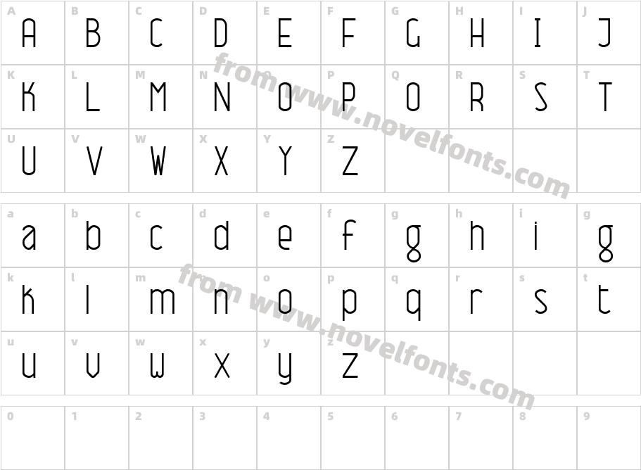 Name This Font NormalCharacter Map