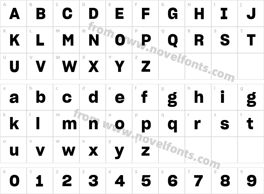 Sharp Grotesk Sm Bold 20 RegularCharacter Map