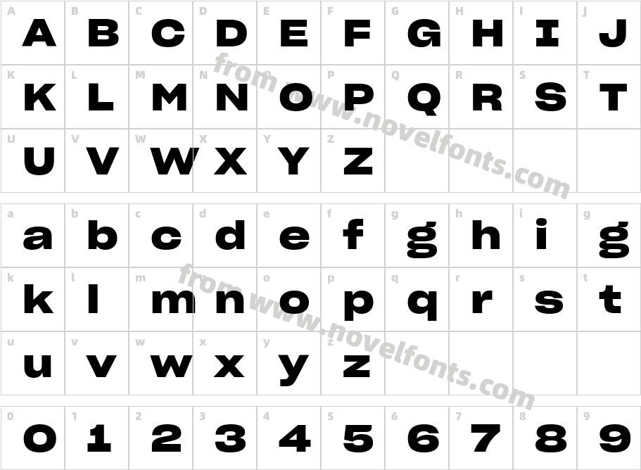 Sharp Grotesk Sm Bold 25 RegularCharacter Map