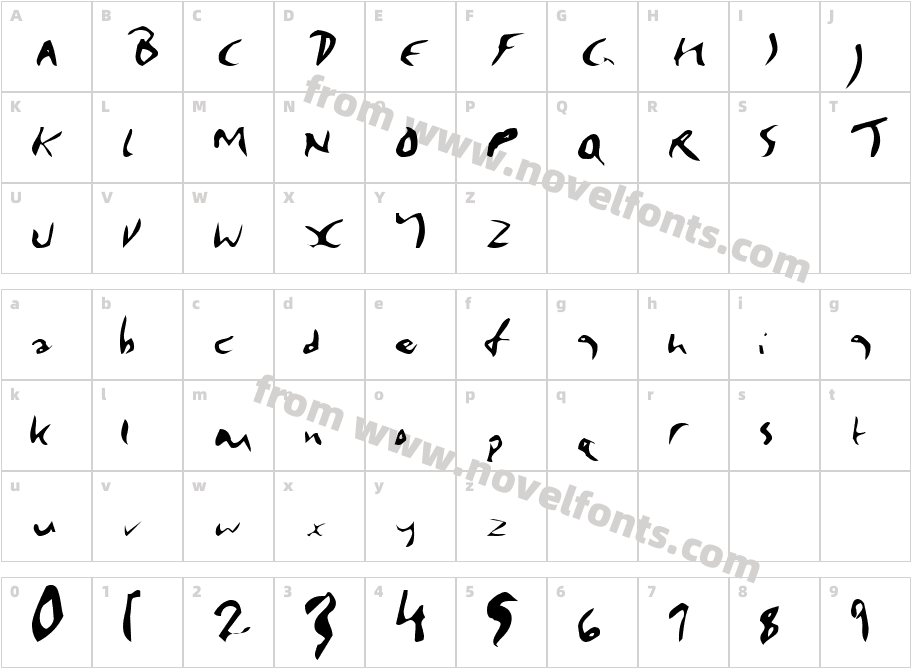 1_32UNG846ZK73B87Character Map