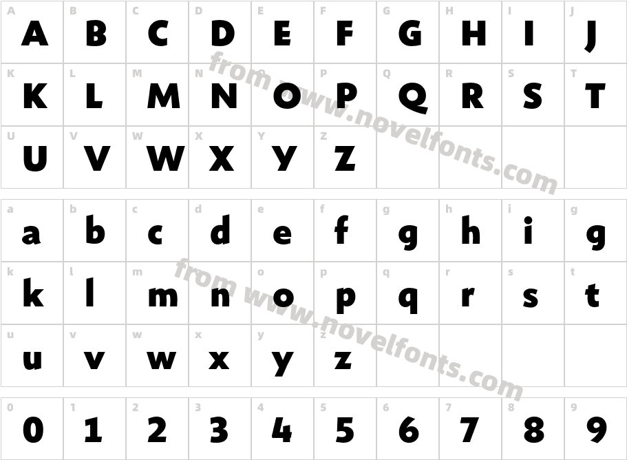 ShinnRR Extra BoldCharacter Map