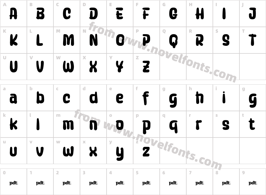 Shoeshine personal RegularCharacter Map