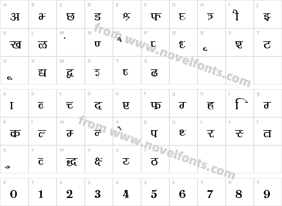 Shusha02Character Map