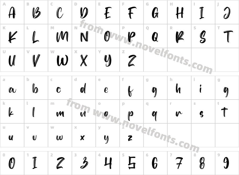 Shutdown BrushCharacter Map