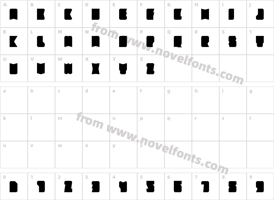 SierrraCharacter Map