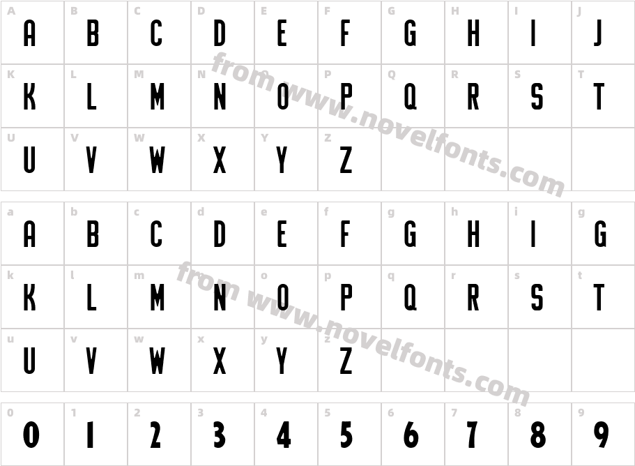 Sign Kit JNLCharacter Map