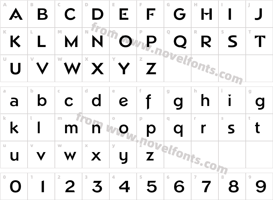 Napoli-DemiBoldCharacter Map