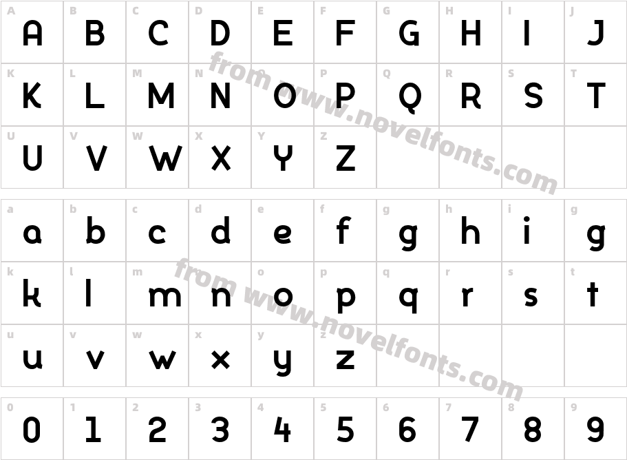 Silo Extra BoldCharacter Map