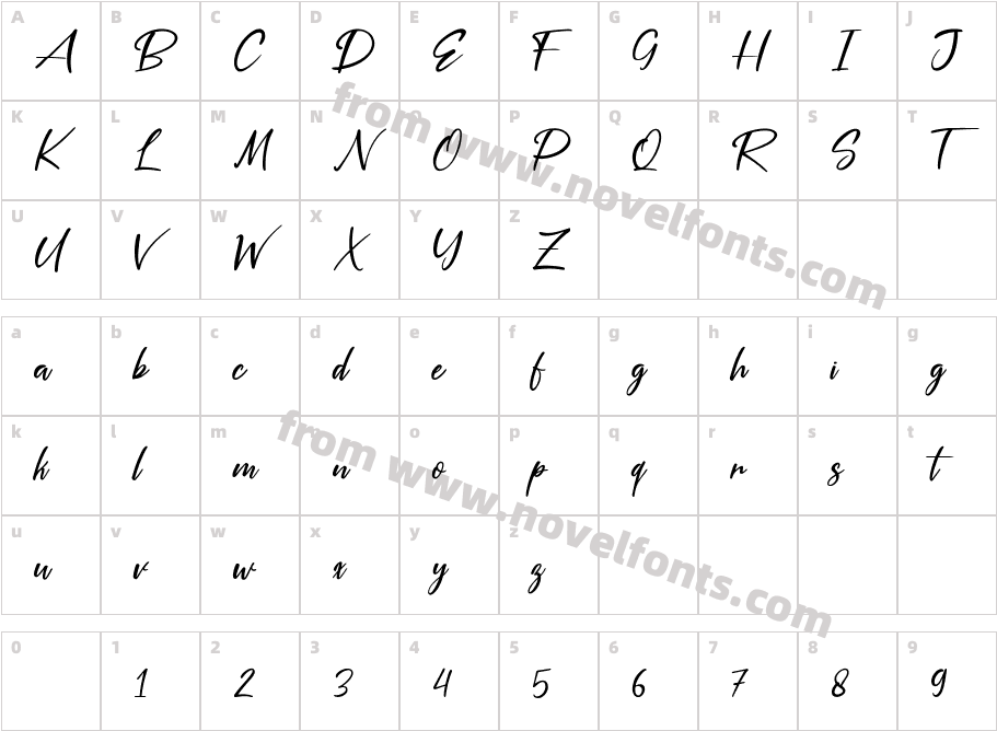 Silver PenCharacter Map