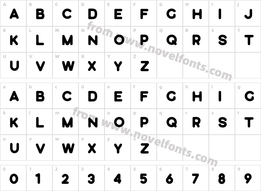 Silverstone Sans RoundCharacter Map