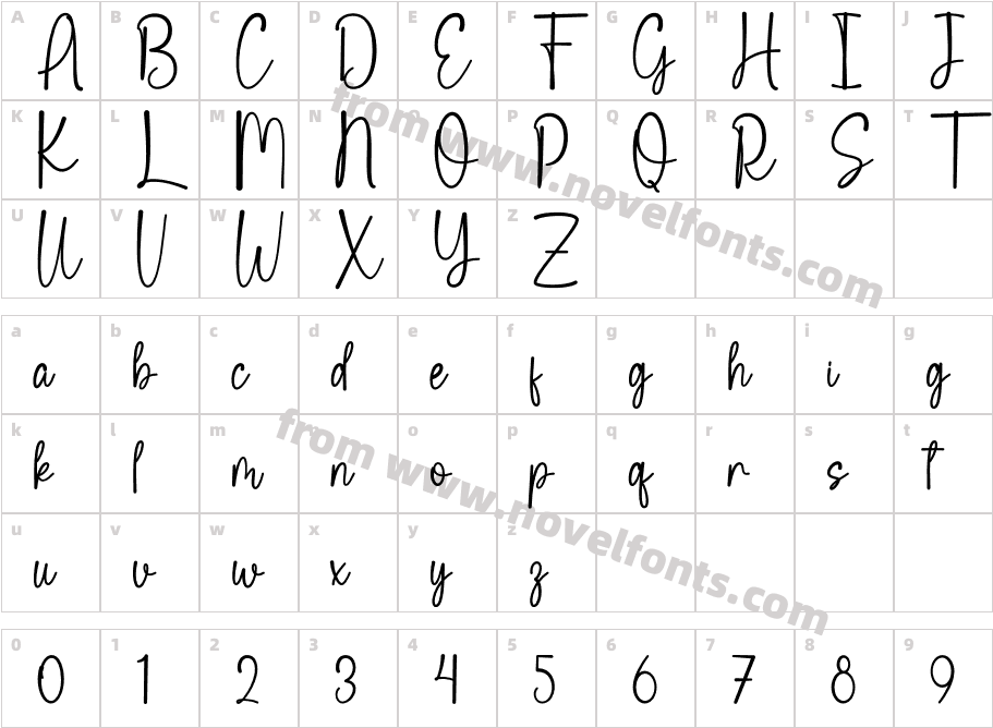 Simple Farmhouse RegularCharacter Map