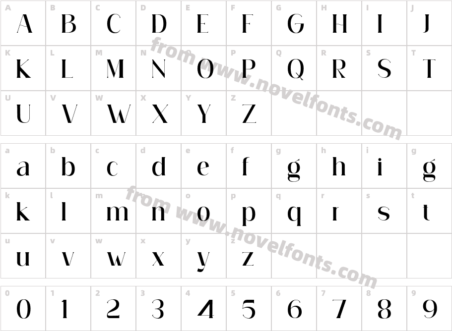 Simply Conception MediumCharacter Map