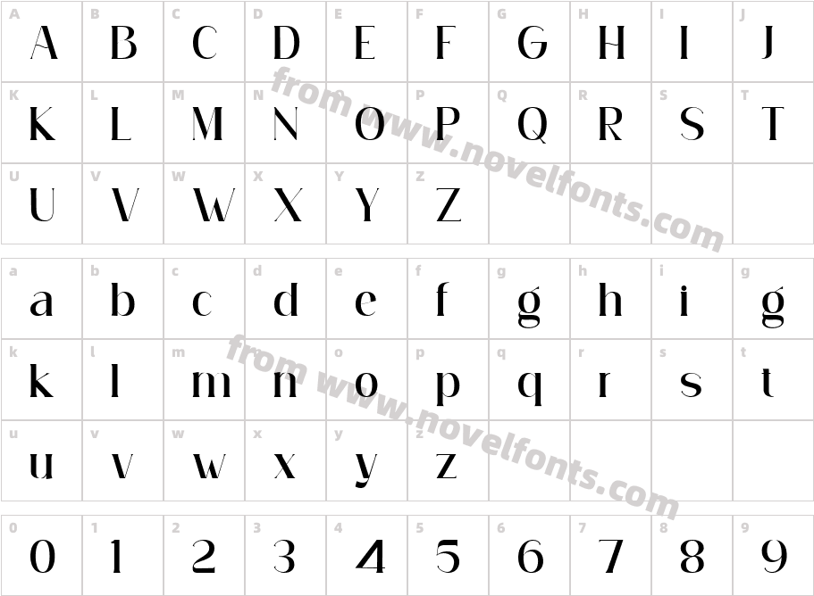 Simply Conception MediumCharacter Map