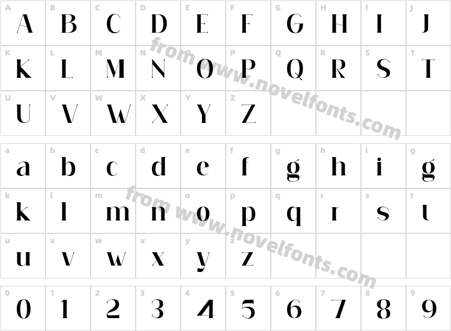 Simply Conception SemiboldCharacter Map