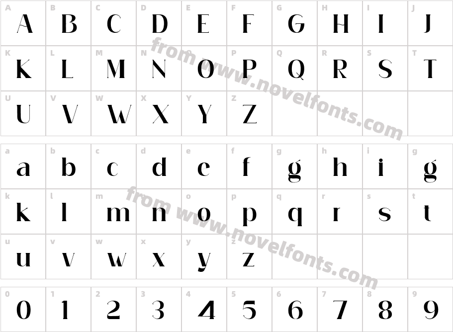 Simply Conception SemiboldCharacter Map