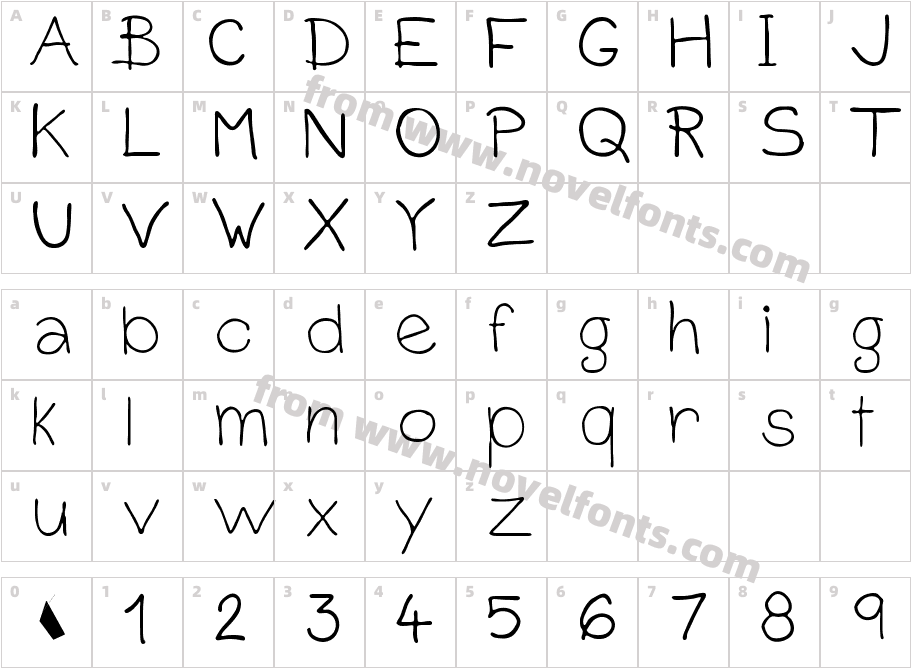 Simply FontCharacter Map