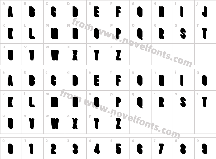 Singo ExtrudedCharacter Map