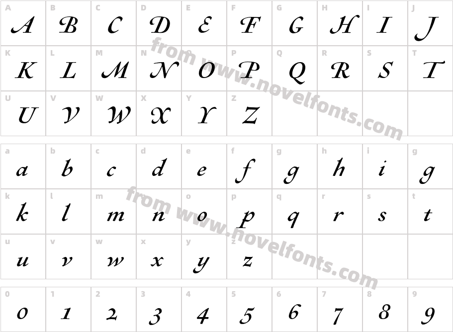 Sirenne EighteenMVB Sw ItCharacter Map