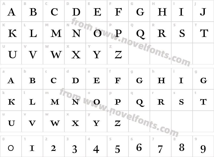 Sirenne TextMVB SCCharacter Map