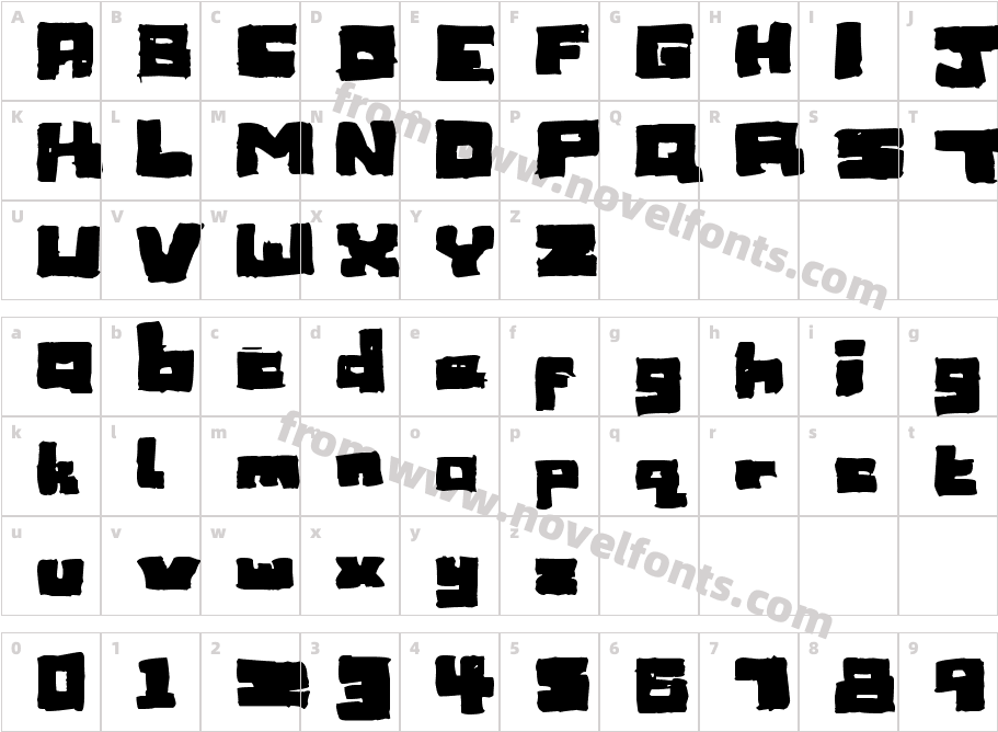 SketchyCharacter Map