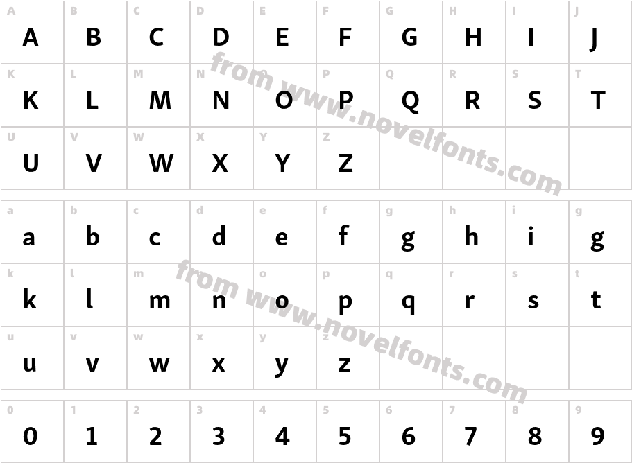 Skolar Sans Arabic BdCharacter Map