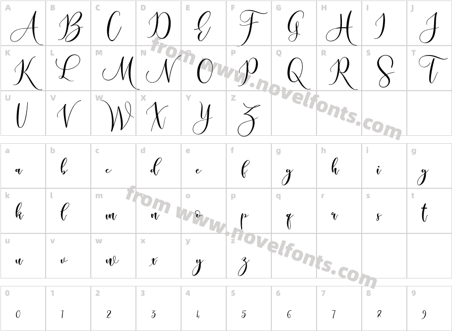 Sleeplesson FontV.1Character Map