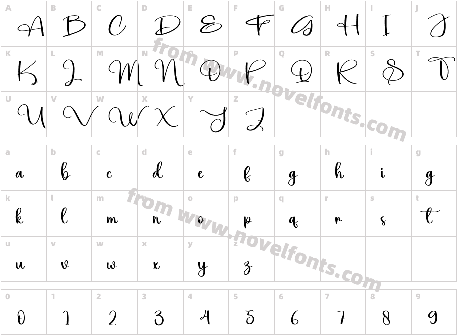 Smile RegularCharacter Map
