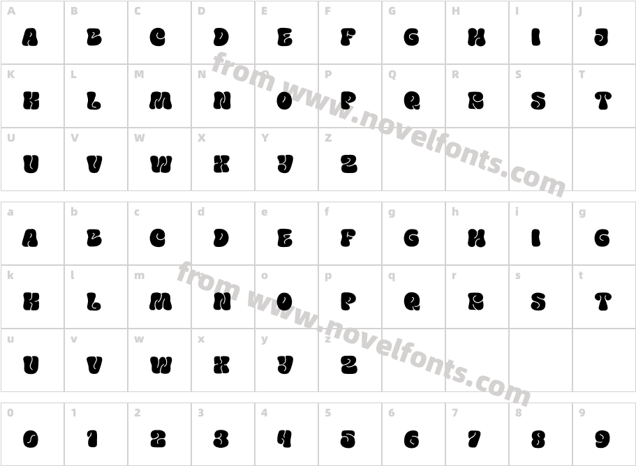 Smint RegularCharacter Map