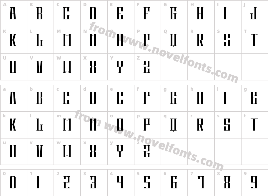 Snow Fashion Font RegularCharacter Map