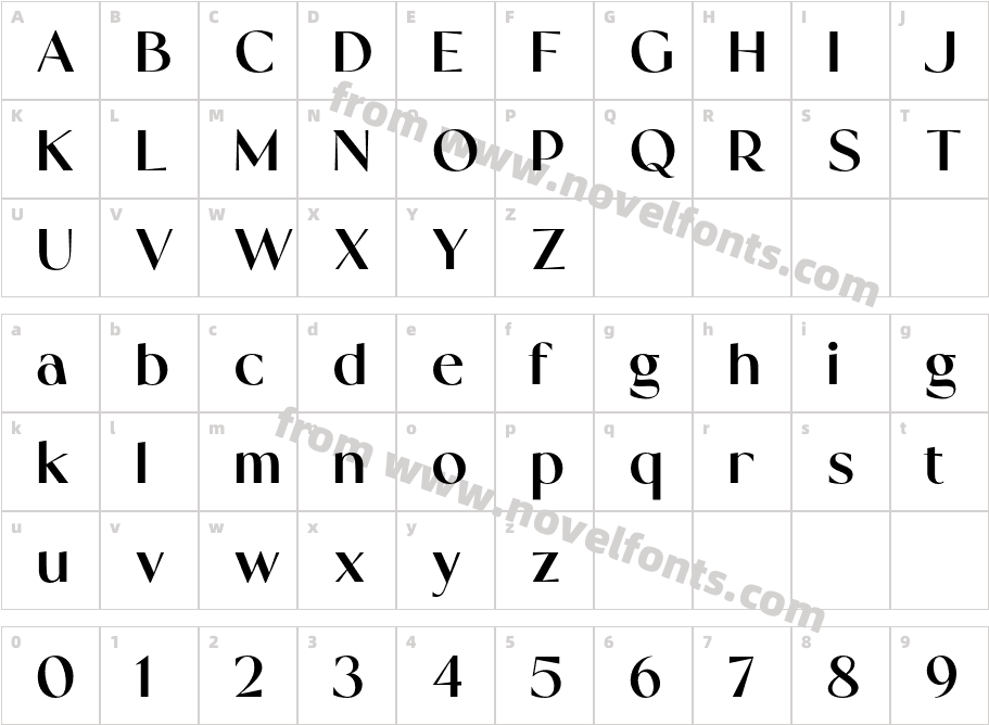 Sogo BoldCharacter Map