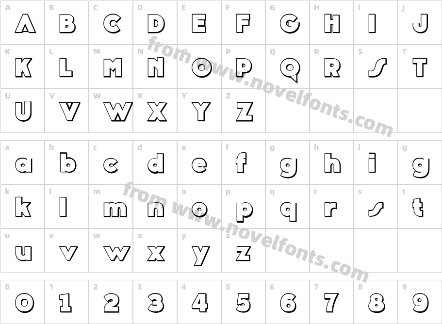 Solid Surge Extruded BlackCharacter Map