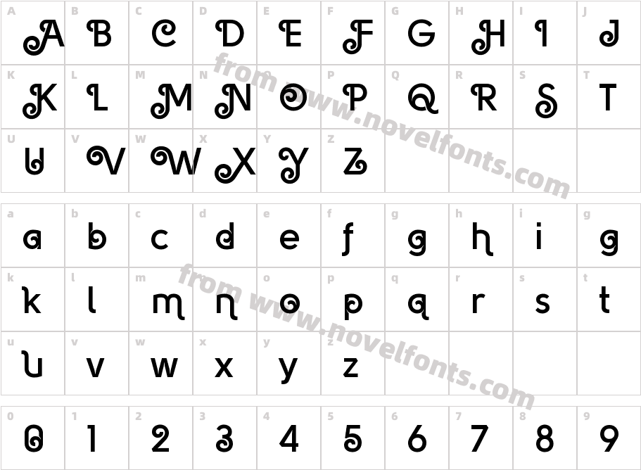 Solomon Deco Trial Bold DecoCharacter Map