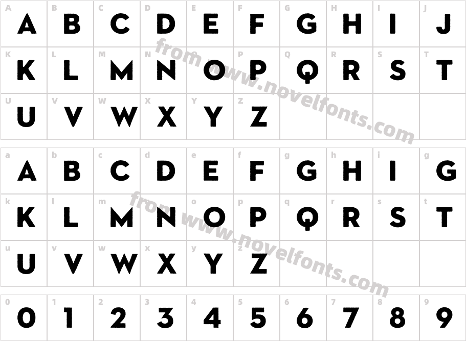 Sonder Sans BlackCharacter Map