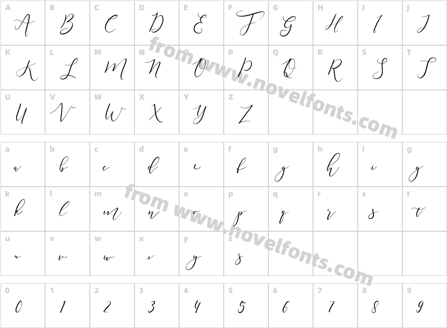 Southfield Alt1Character Map