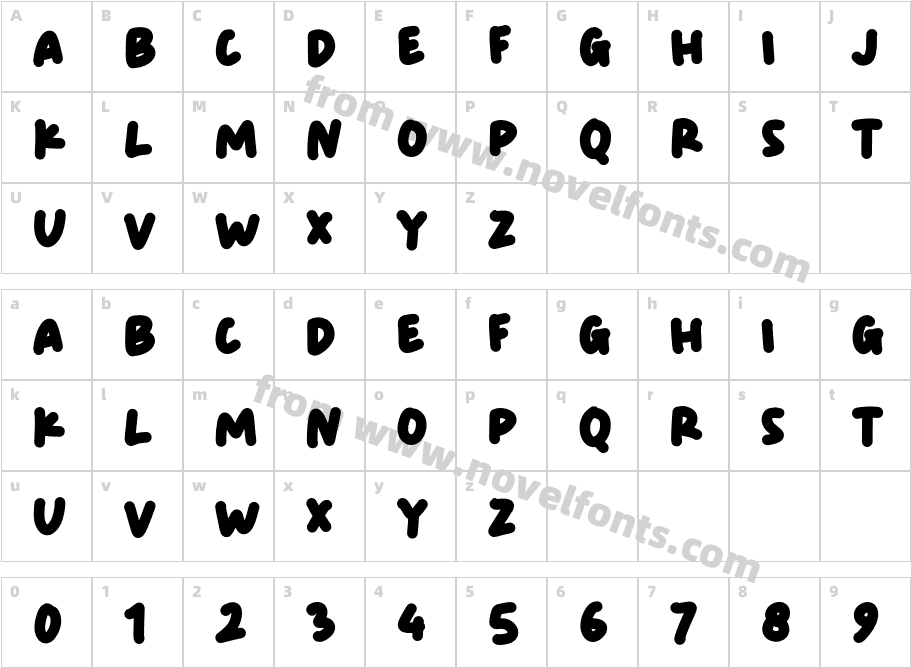 SpacetonCharacter Map