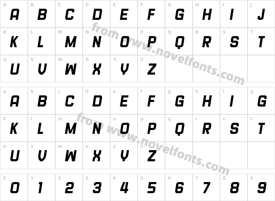 Navigator ItalicCharacter Map