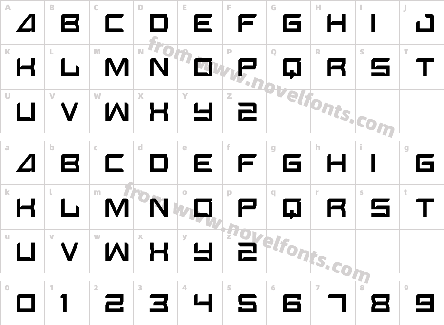 Spatech RegularCharacter Map