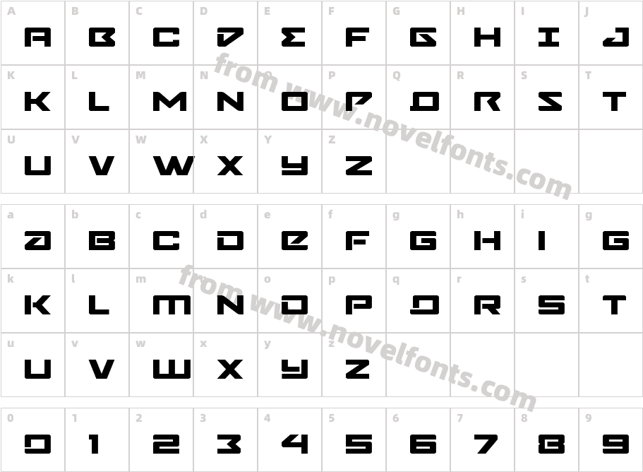 Navy Cadet ExpandedCharacter Map