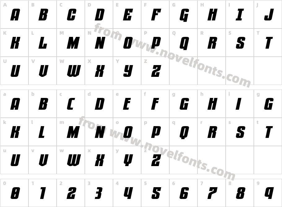 Special Agent Xtra Expand ItalCharacter Map