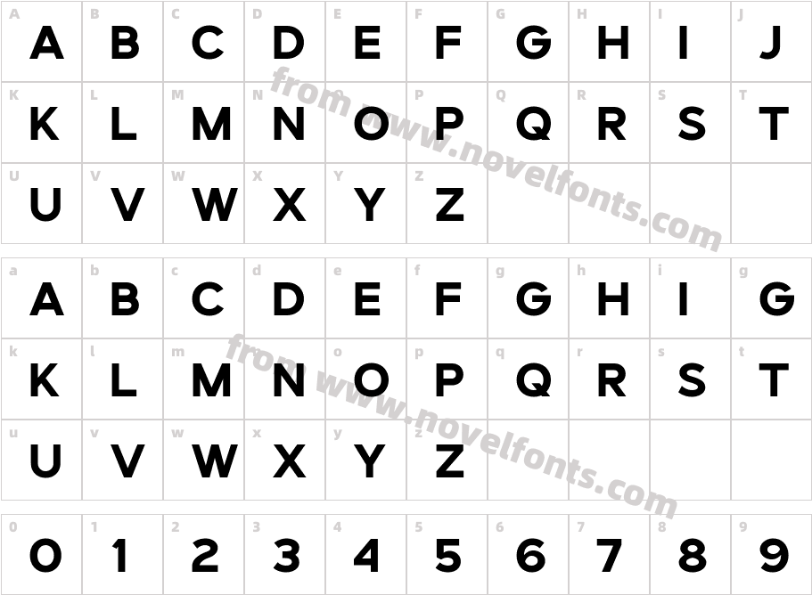 Spectre Sans RegularCharacter Map