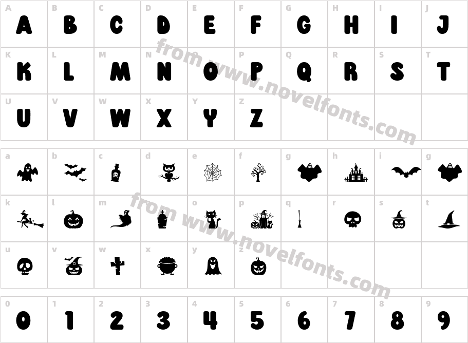 Spooky HauntedCharacter Map