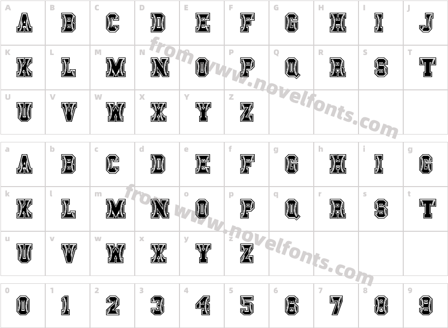 Sport Champs Baseball RegularCharacter Map
