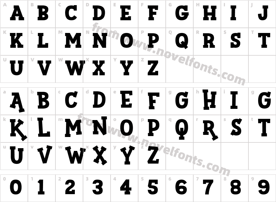 Sportsball SlabCharacter Map