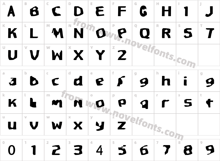 SpritadCharacter Map